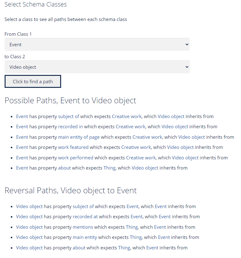 Schema Paths Tool