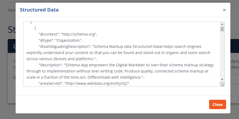 Schema App's Structured Data Tester.